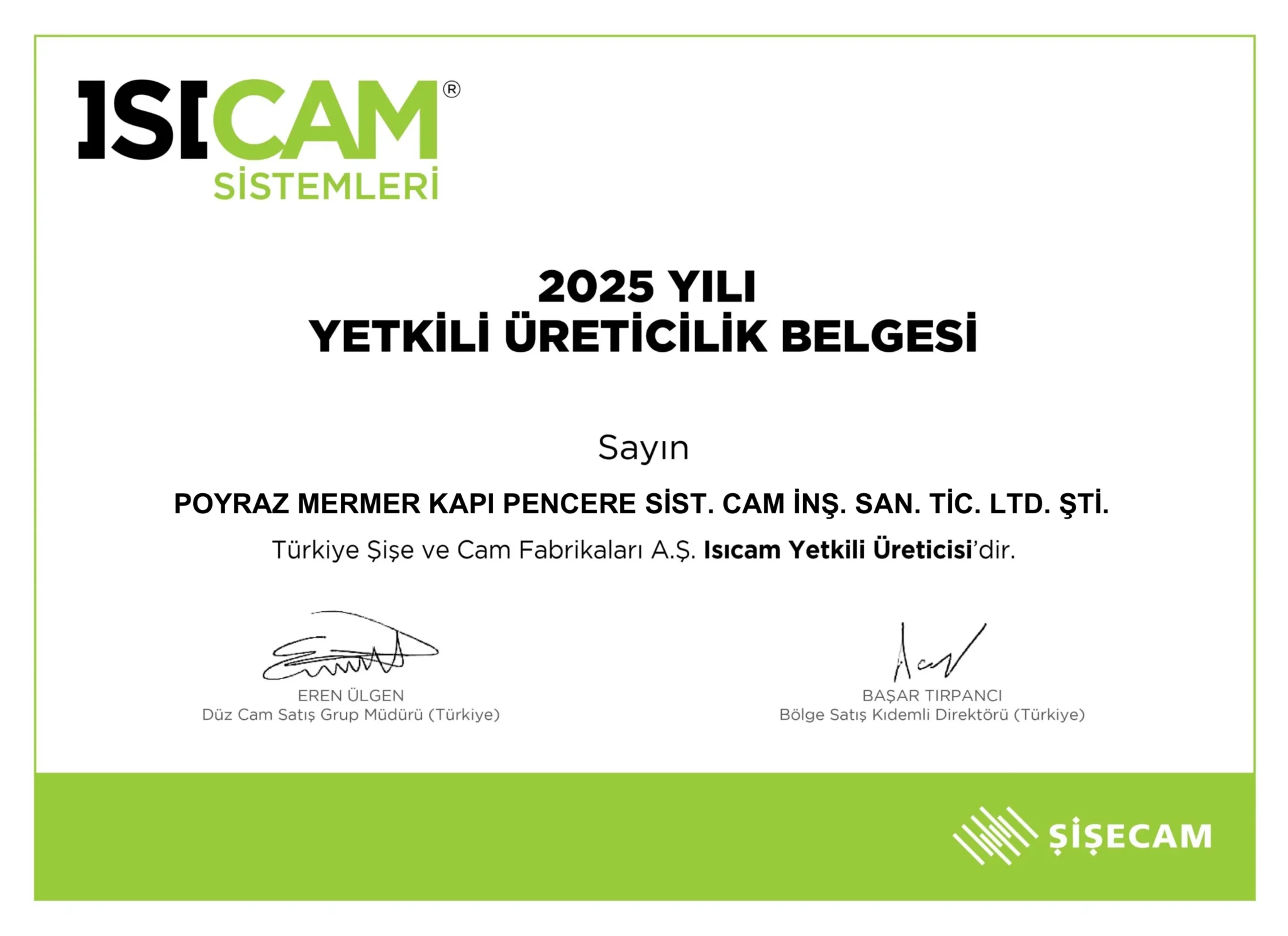 Anasayfa yetkili belge